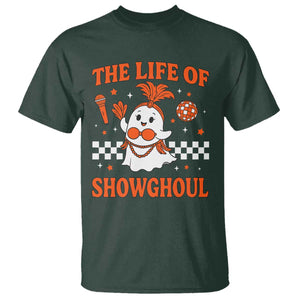 Funny Halloween Costume Showgirl T Shirt The Life of A Showghoul Cute Ghost TS10 Dark Forest Green Print Your Wear