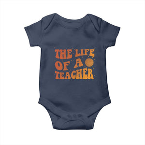 The Life Of A Teacher Baby Onesie In My Teacher Era Concert TS10 Navy Print Your Wear
