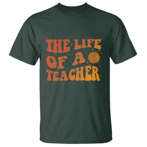 The Life Of A Teacher T Shirt In My Teacher Era Concert TS10 Dark Forest Green Print Your Wear