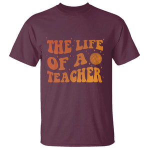 The Life Of A Teacher T Shirt In My Teacher Era Concert TS10 Maroon Print Your Wear