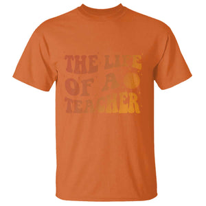 The Life Of A Teacher T Shirt In My Teacher Era Concert TS10 Orange Print Your Wear