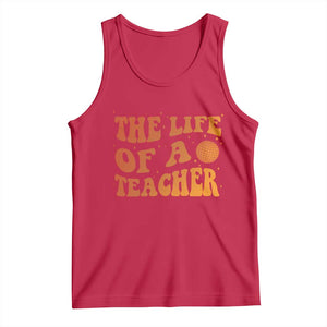 The Life Of A Teacher Tank Top In My Teacher Era Concert TS10 Red Print Your Wear