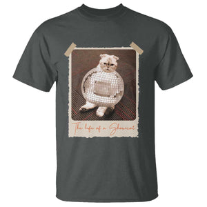 The Life Of A Showcat T Shirt Funny Vintage Photo Cat Era TS10 Dark Heather Print Your Wear