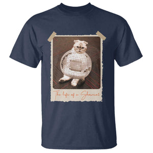 The Life Of A Showcat T Shirt Funny Vintage Photo Cat Era TS10 Navy Print Your Wear