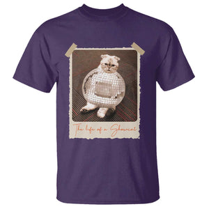 The Life Of A Showcat T Shirt Funny Vintage Photo Cat Era TS10 Purple Print Your Wear