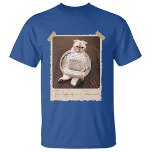 The Life Of A Showcat T Shirt Funny Vintage Photo Cat Era TS10 Royal Blue Print Your Wear