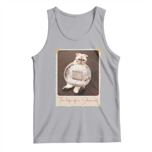 The Life Of A Showcat Tank Top Funny Vintage Photo Cat Era TS10 Athletic Heather Print Your Wear