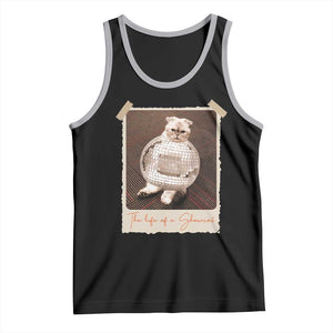 The Life Of A Showcat Tank Top Funny Vintage Photo Cat Era TS10 Black Athletic Heather Print Your Wear