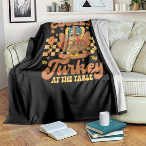 Thanksgiving Kids Throw Blanket Coolest Turkey At The Table Boys Toddler Youth TS10 Print Your Wear