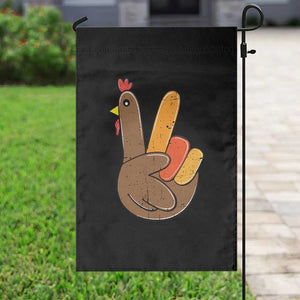 Thanksgiving Garden Flag Peace Sign Turkey Hand Cool Thanksgiving Hippie TS10 Print Your Wear