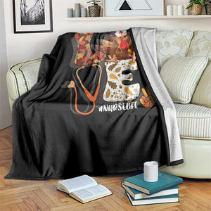 Thanksgiving Nurse Life Throw Blanket Love Turkey Fall TS10 Print Your Wear