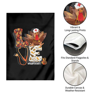 Thanksgiving Nurse Life Garden Flag Love Turkey Fall TS10 Print Your Wear