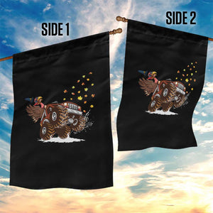 Thanksgiving Turkey Garden Flag Riding Monster Truck Boys Kids TS10 Print Your Wear