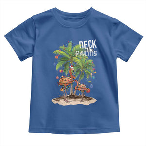 Mele Kalikimaka Hawaiian Christmas Baby Shirt Deck The Palms Holiday Flamingo Beach Family Vacation In Hawaii TS10 Royal Blue Print Your Wear