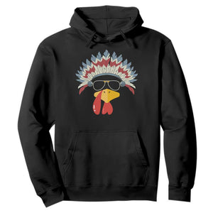 Funny Turkey Face Hoodie Thanksgiving Family Group Native American Costumes - Print Your Wear