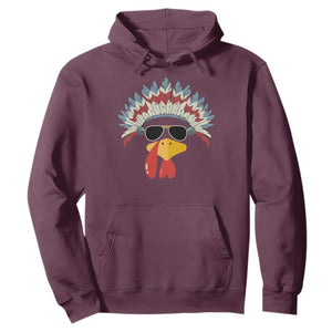 Funny Turkey Face Hoodie Thanksgiving Family Group Native American Costumes - Print Your Wear