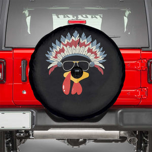 Funny Turkey Face Spare Tire Cover Thanksgiving Family Group Native American Costumes TS10 Black Print Your Wear