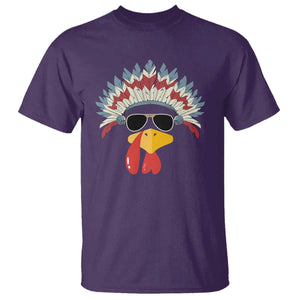 Funny Turkey Face T Shirt Thanksgiving Family Group Native American Costumes TS10 Purple Print Your Wear