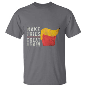 Funny Fries T Shirt Vintage Make Fries Great Again TS10 Charcoal Print Your Wear