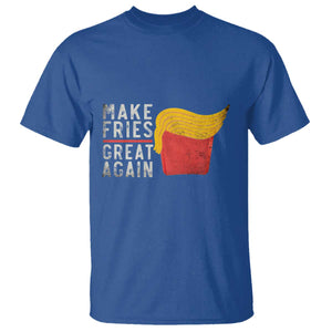 Funny Fries T Shirt Vintage Make Fries Great Again TS10 Royal Blue Print Your Wear