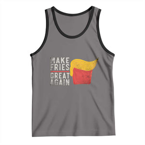 Funny Fries Tank Top Vintage Make Fries Great Again TS10 Deep Heather Black Print Your Wear