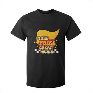 Funny Fries T Shirt For Kid Make Fries Great Again Checkered TS10 Black Print Your Wear