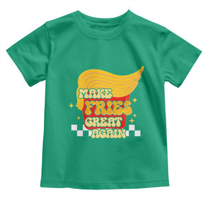 Funny Fries Toddler T Shirt Make Fries Great Again Checkered TS10 Irish Green Print Your Wear
