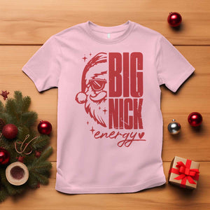 Christmas Santa T Shirt Fun Retro Big Nick Energy TS10 Light Pink Print Your Wear