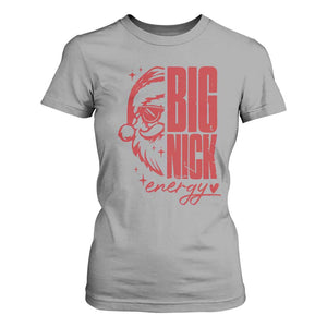Christmas Santa T Shirt For Women Fun Retro Big Nick Energy TS10 Sport Gray Print Your Wear