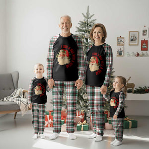 Santa Plaid Pajama Set Fun Retro I Love A Man With A Beard TS10 Christmas Plaid Print Your Wear