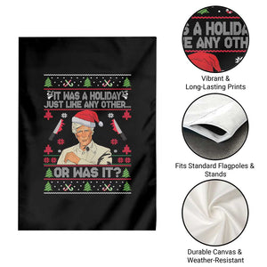 True Crime Ugly Christmas Garden Flag Funny Holiday Xmas Party TS10 Print Your Wear