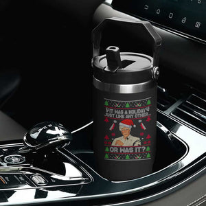 True Crime Ugly Christmas Flip Straw Tumbler Funny Holiday Xmas Party TS10 Print Your Wear