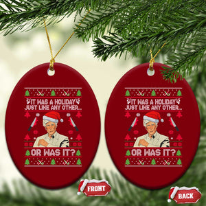 True Crime Ugly Christmas Ceramic Ornament Funny Holiday Xmas Party TS10 Print Your Wear