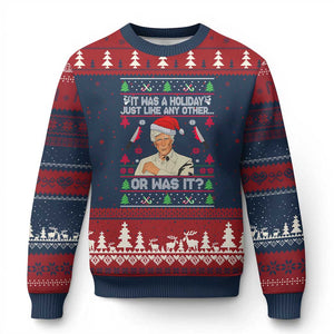 True Crime Ugly Xmas Ugly Christmas Sweater Funny Holiday Xmas Party TS10 Navy Red Print Your Wear