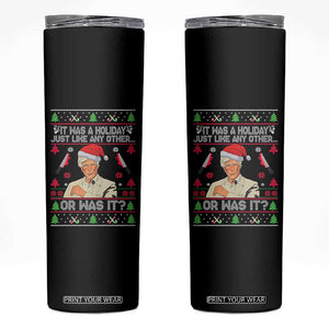 True Crime Ugly Christmas Skinny Tumbler Funny Holiday Xmas Party TS10 Black Print Your Wear