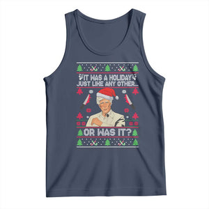 True Crime Ugly Christmas Tank Top Funny Holiday Xmas Party TS10 Navy Print Your Wear