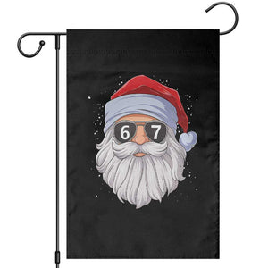 Six Seven 67 Christmas Meme Garden Flag Funny Brainrot Santa Claus Gen Alpha Slang TS10 Black Print Your Wear