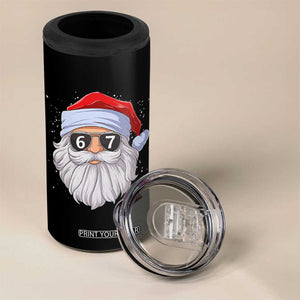 Six Seven 67 Christmas Meme 4 in 1 Can Cooler Tumbler Funny Brainrot Santa Claus Gen Alpha Slang TS10 Print Your Wear