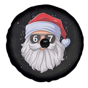 Six Seven 67 Christmas Meme Spare Tire Cover Funny Brainrot Santa Claus Gen Alpha Slang TS10 Print Your Wear