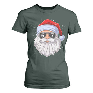 Six Seven 67 Christmas Meme T Shirt For Women Funny Brainrot Santa Claus Gen Alpha Slang TS10 Dark Forest Green Print Your Wear