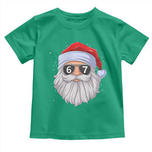 Six Seven 67 Christmas Meme Toddler T Shirt Funny Brainrot Santa Claus Gen Alpha Slang TS10 Irish Green Print Your Wear