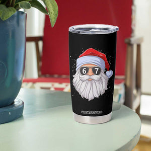 Six Seven 67 Christmas Meme Tumbler Cup Funny Brainrot Santa Claus Gen Alpha Slang TS10 Print Your Wear