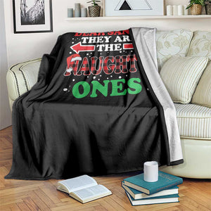 Dear Santa They Naughty Ones Throw Blanket Christmas Red Plaid Pajamas PJ Xmas Gifts TS10 Print Your Wear