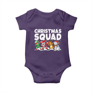 Christmas Squad Baby Onesie Santa Dabbing Elf Family Matching Pajamas TS10 Purple Print Your Wear