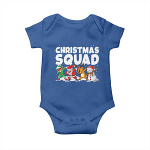 Christmas Squad Baby Onesie Santa Dabbing Elf Family Matching Pajamas TS10 Royal Blue Print Your Wear