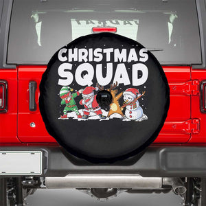 Christmas Squad Spare Tire Cover Santa Dabbing Elf Family Matching Pajamas TS10 Black Print Your Wear