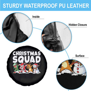 Christmas Squad Spare Tire Cover Santa Dabbing Elf Family Matching Pajamas TS10 Print Your Wear
