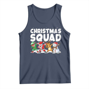 Christmas Squad Tank Top Santa Dabbing Elf Family Matching Pajamas TS10 Navy Print Your Wear