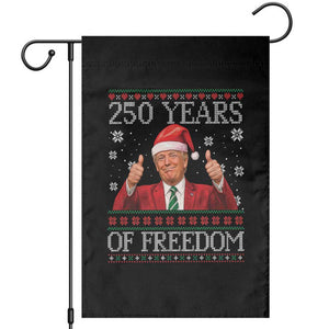 250 Years Of Freedom Christmas Garden Flag 250th Anniversary USA Trump Ugly Xmas TS10 Black Print Your Wear