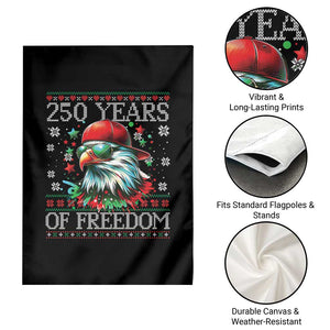 250 Years Of Freedom Christmas Garden Flag 250th Anniversary USA Eagle Ugly Xmas TS10 Print Your Wear
